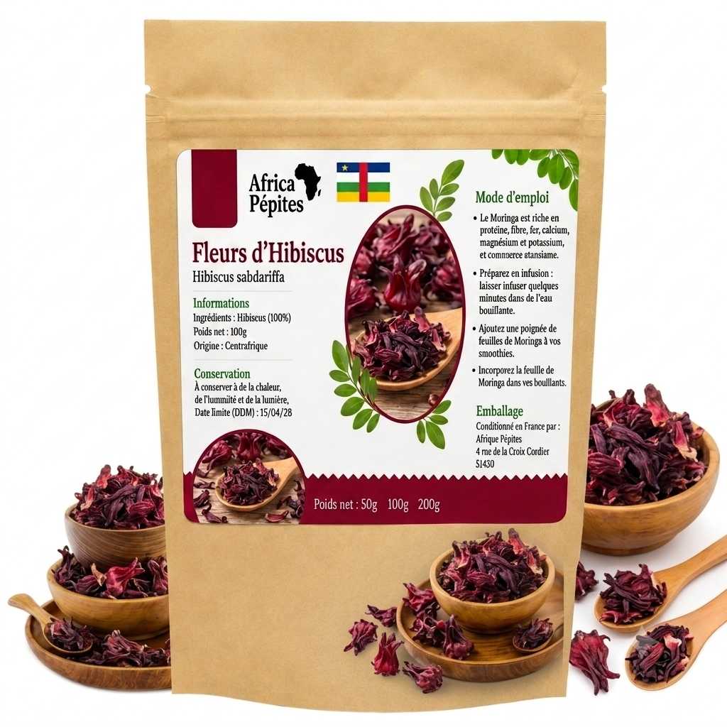 Fleur d'Hibiscus séchée (Bissap)